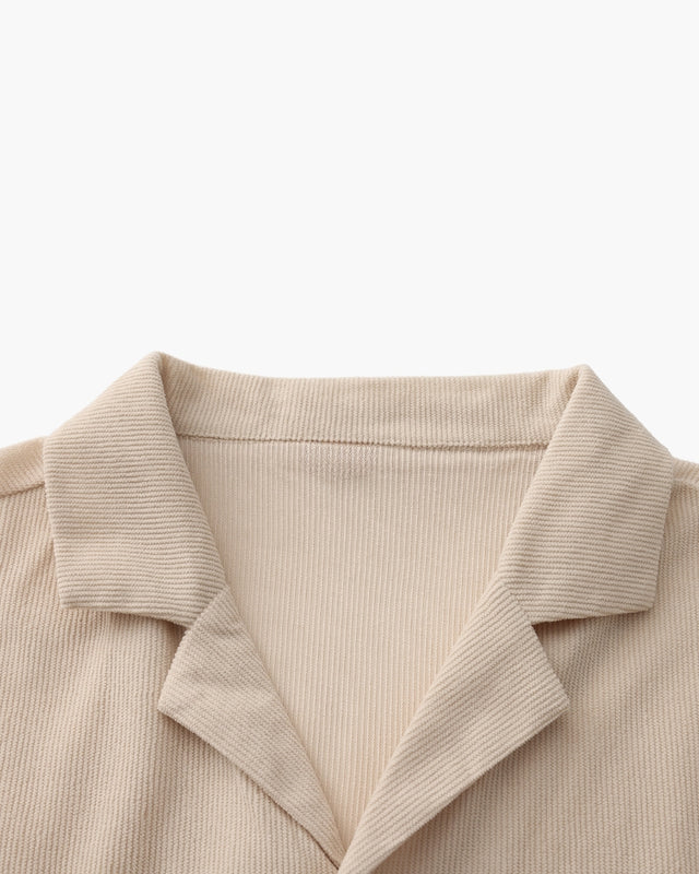 Ensemble Riviera en Velours Côtelé – Élégance Old Money